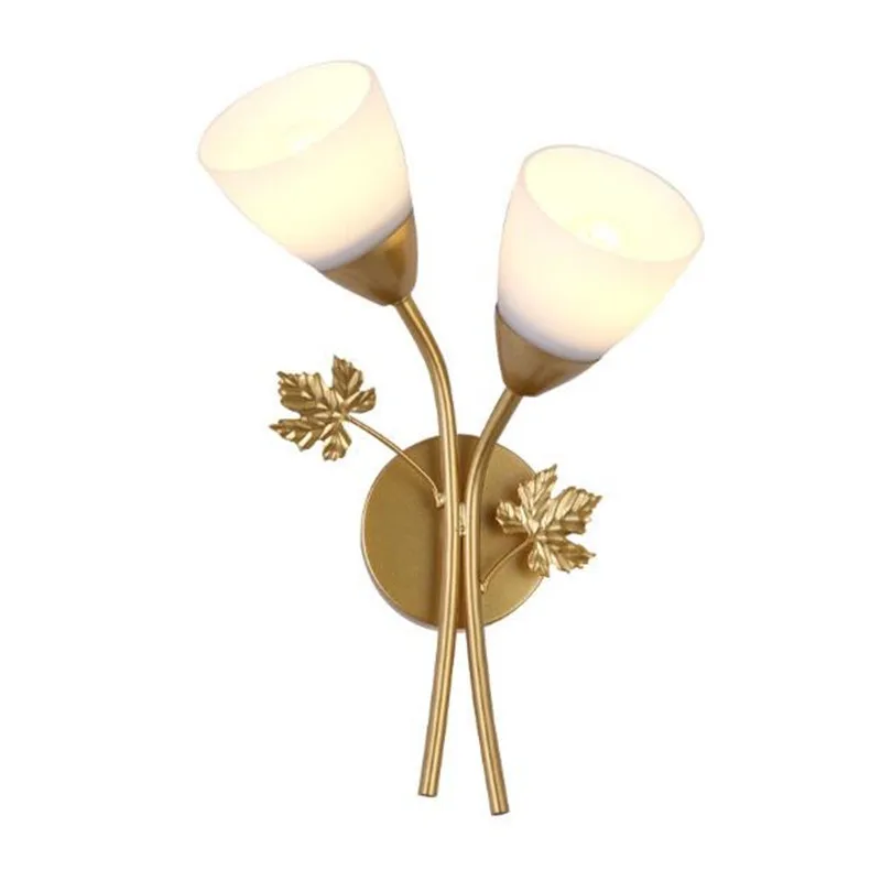 Modern Simple Creative Maple Leaf Led E27 Wall Lamp for Bedroom Living Room Aisle Gold/Black Iron Glass Porch Light 2255 Modern Simple Creative Maple Leaf Led E27 Wall Lamp for Bedroom Living Room Aisle Gold/Black Iron Glass Porch Light 2255