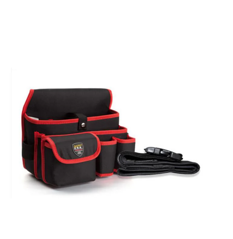 

FASITE Multi-function Canvas Waist Tool Bag home appliance installation Tool Pouch Red + Waist Belt
