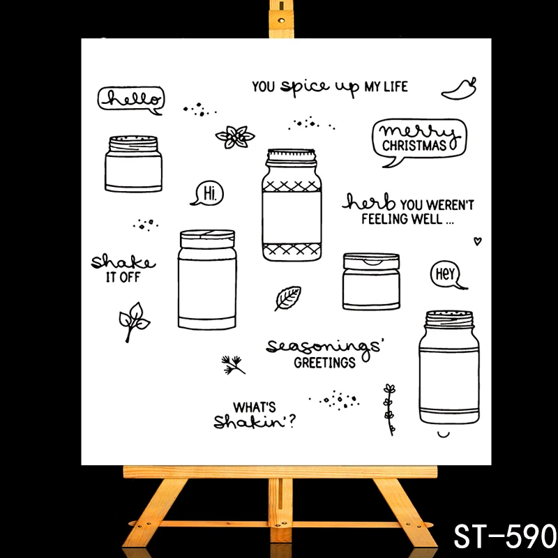 

ZhuoAng Happy days Transparent and Clear Stamp DIY Scrapbooking Album Card Making DIY Decoration Making