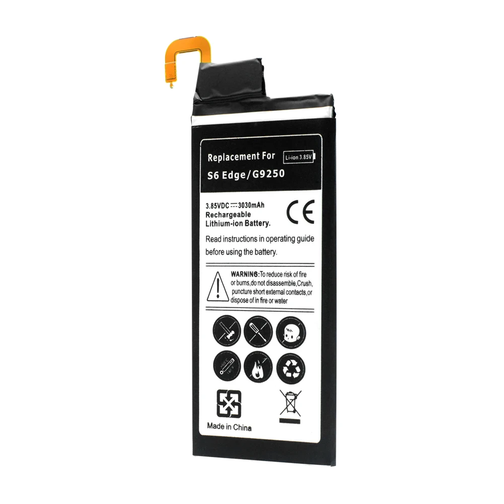 3 85 V 3030mAh батарея для телефона Замена Samsung Galaxy S6 Edge G9250 G925F с разъемом и набором