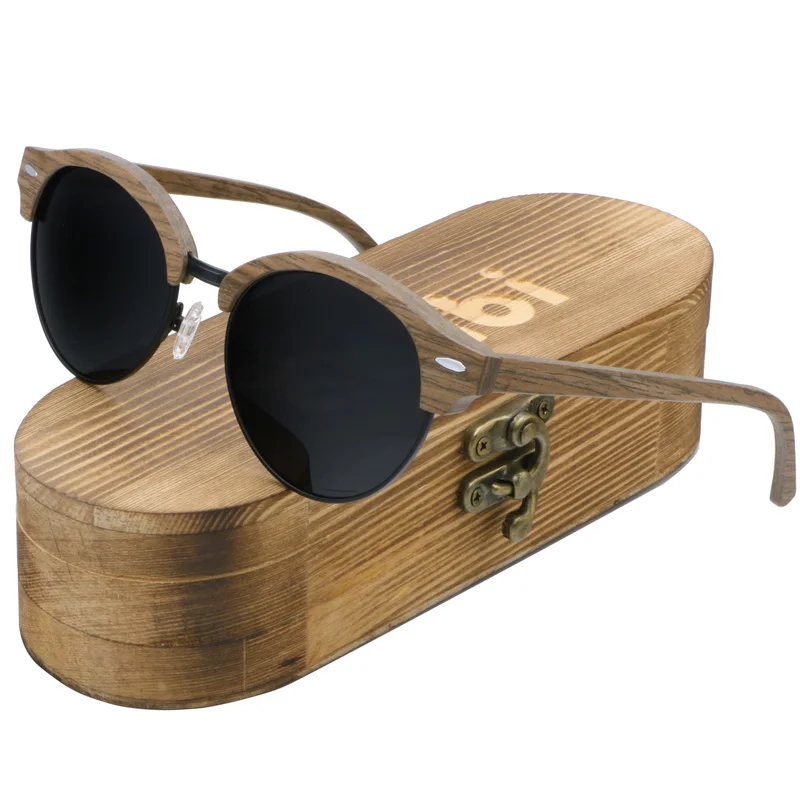 Ablibi, Ретро стиль, без оправы, мужские, s, поляризационные, деревянные солнцезащитные очки для мужчин и женщин, с защитой от ультрафиолета, HD линзы, деревянные оттенки, солнцезащитные очки для мужчин