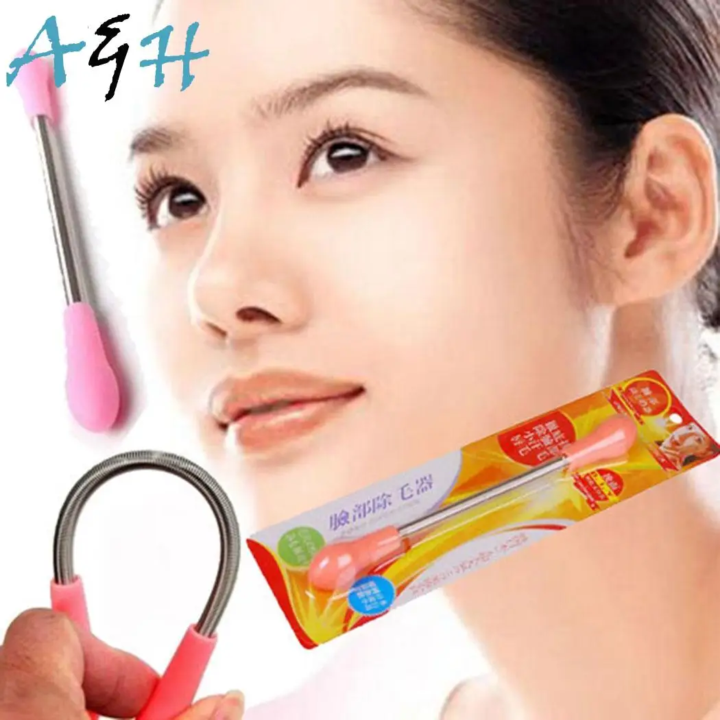 

ACEVIVI Manual Spring Type Epilator Practical Creativity Remove Lip Hair Spring Type Facial Epilator for Face Neck