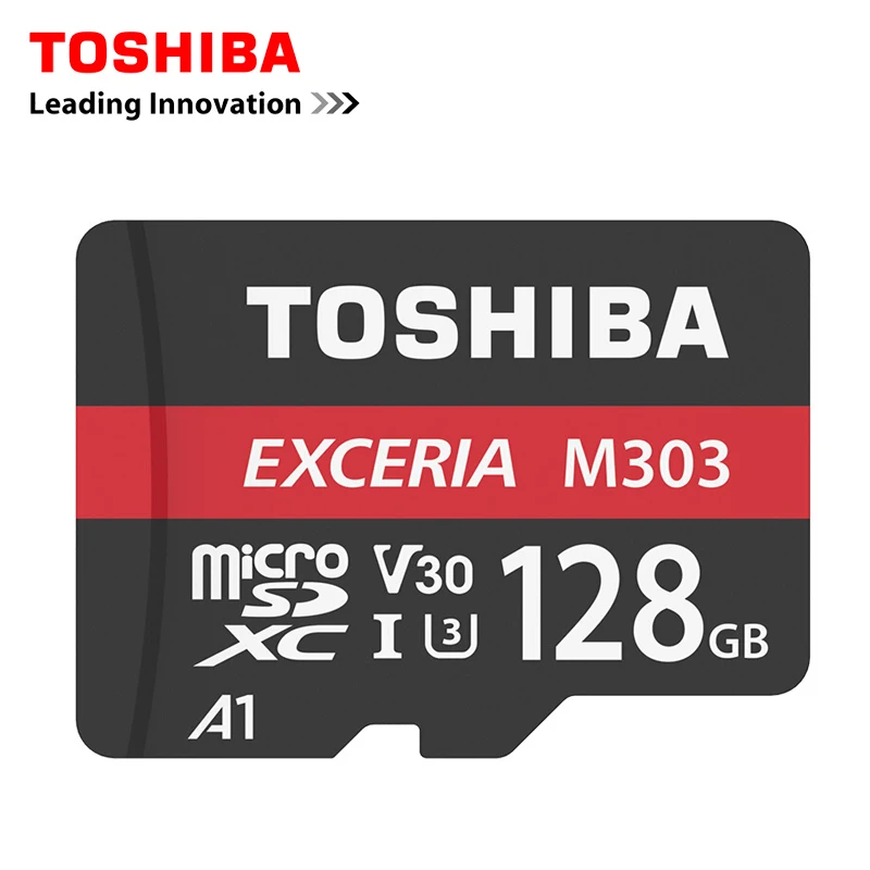 TOSHIBA EXCERIA M303 слот для карт памяти 128 Гб 64 Гб MicroSDXC макс до 98 МБ/с. микро SD карты SDHC-I 16G U3 V30 TF карта для Full HD видео в формате 4K