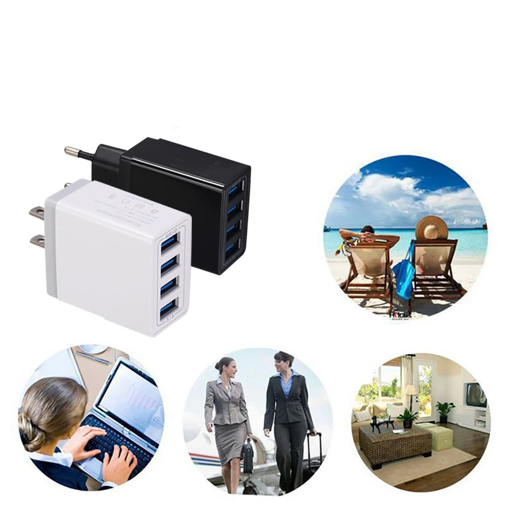 AIREACH 18 Вт Зарядное устройство 4USB мобильный телефон зарядное стандарт ЕС США