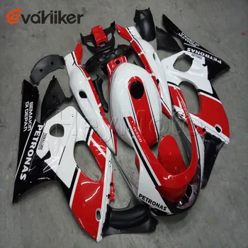 

Custom ABS Plastic fairing for YZF600R 1997-2007 1998 1999 2000 2001 2002 2003 2004 2005 2006+Tank cover+red white H2