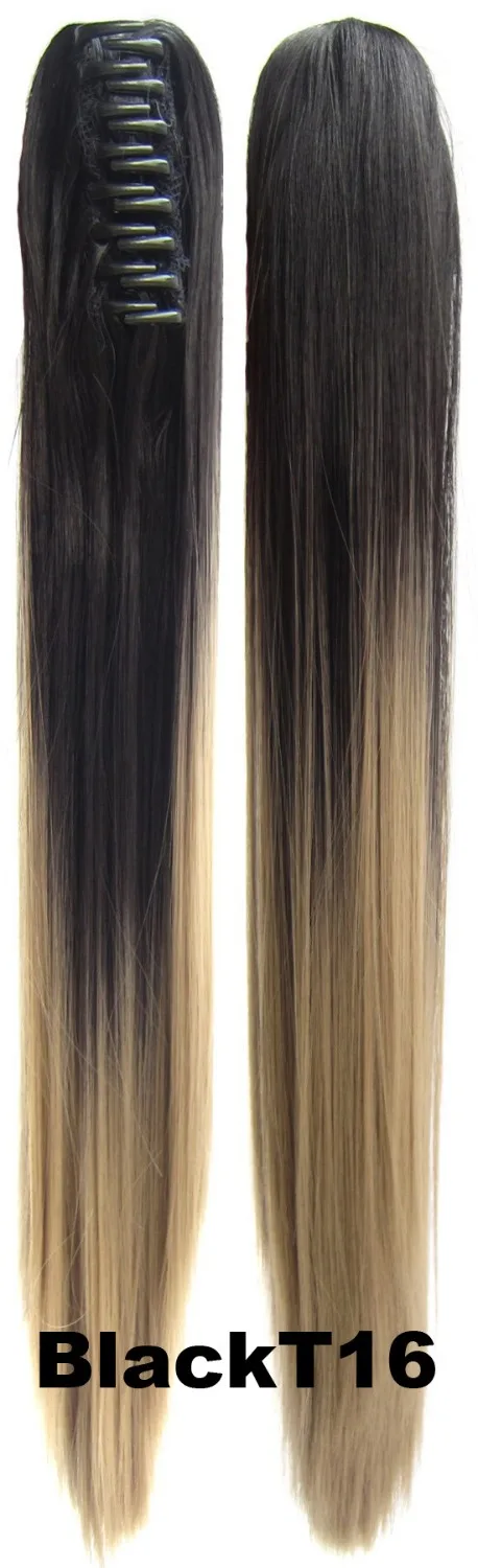 

Girlshow Fashion synthetic Hair Extension Long straight Claw Ponytails fashion Pony Tail HairPiece 160g 5pcs/lots