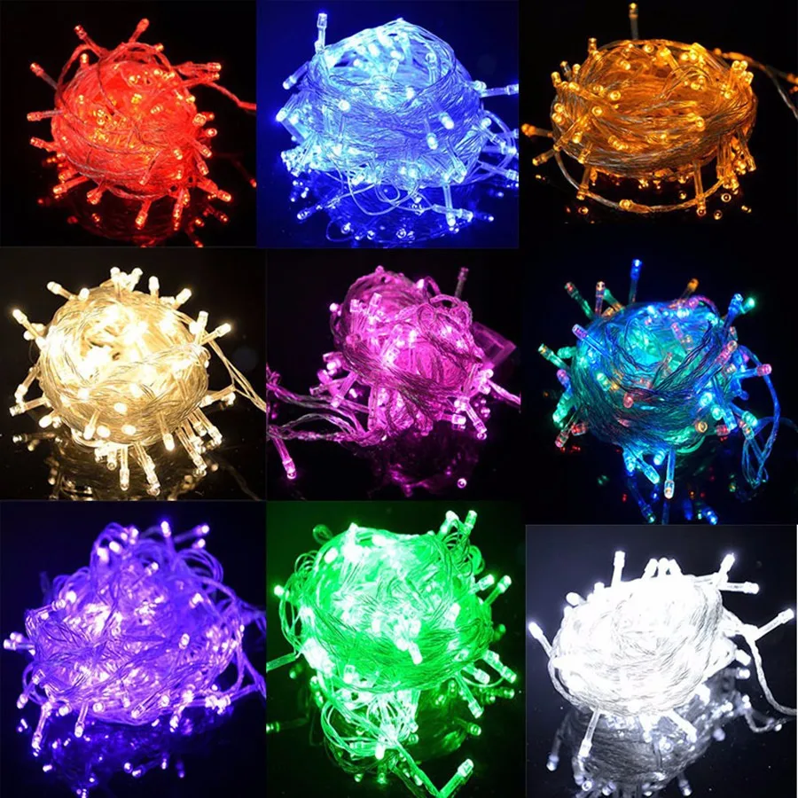 Coversage 10 m 100 Led cadena Luces guirnalda árbol de Navidad Luz de hadas impermeable Home Garden Party decoración de vacaciones al aire libre Coversage 10 m 100 Led cadena Luces guirnalda árbol de Navidad Luz de hadas impermeable Home Garden Party decoración de vacaciones al aire libre