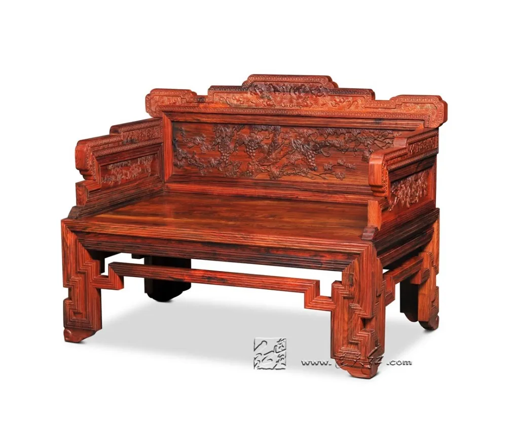 Redwood Furniture Set 2 King Throne and 1 Small Tea table Solid Wood Living Room Backed Armchair Chairs Coffee Desk Set Rosewood Redwood Furniture Set 2 King Throne and 1 Small Tea table Solid Wood Living Room Backed Armchair Chairs Coffee Desk Set Rosewood