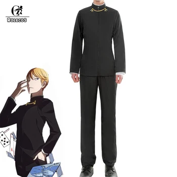 

ROLECOS Anime Kaguya-sama: Love is War Cosplay Costume Miyuki Shirogane Cosplay Costume School Uniform Men Jacket Pants Full Set