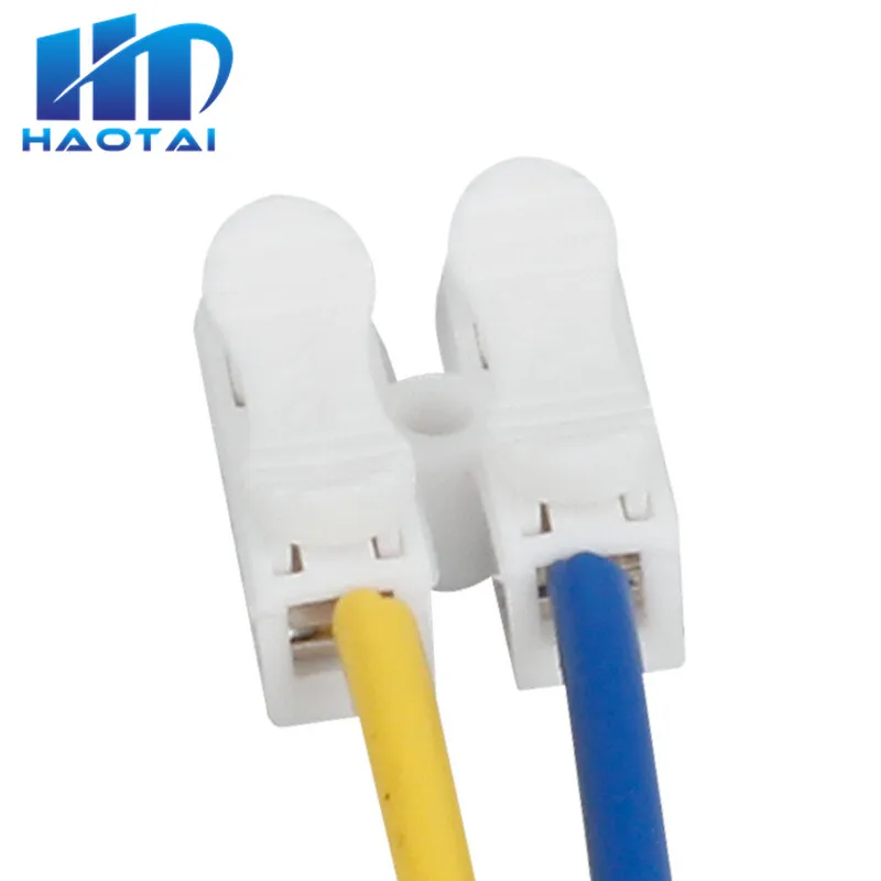 

Wholesale 30pcs/lot Quick Splice Lock Wire Connectors CH2 2Pins Electrical Cable Terminals 20x17.5x13.5mm