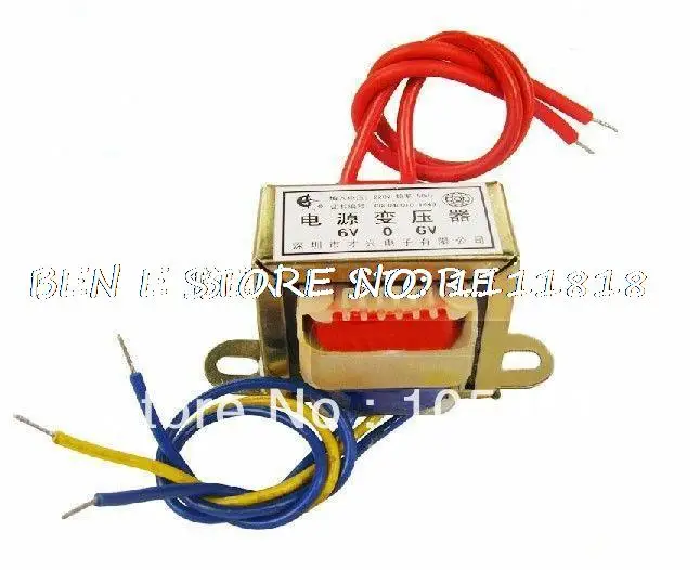 

(1)12VAC Output Voltage 25W EI Ferrite Core Input 220V 50Hz Vertical Mount Electric Power Transformer