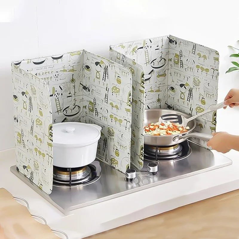 

Hoomall Nonstick Oil Splatter Guard Aluminium Foil Anti Splatter Shield Guard Folding Oil Block Cooking Tool Kitchen Accessories