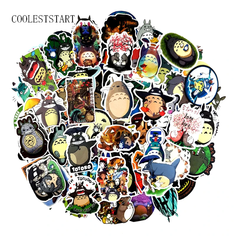 

114Pcs/Set My Neighbor Totoro Stickers Japanese Animation Film For Laptop Motorcycle Skateboard Bicycle Stickes Toy Sticker