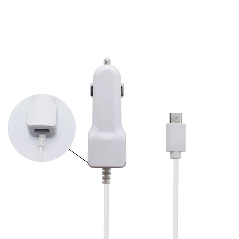 TORTOYO Универсальный 5 V 1A aвтомобильное зарядное устройство с одним USB автомобиля Зарядное устройство с 1м микро USB V8 Android зарядки пружинный кабель для iPhone samsung huawei sony