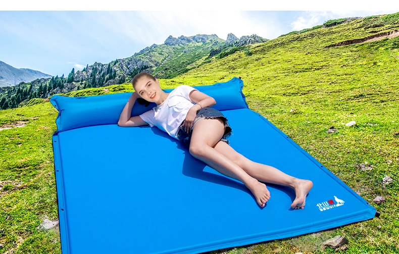 BSWolf надувной матрас для отдыха на открытом воздухе спальный матрас с подушкой палатка надувные коврики для кемпинга толщиной 3 см Мягкая воздушная кровать