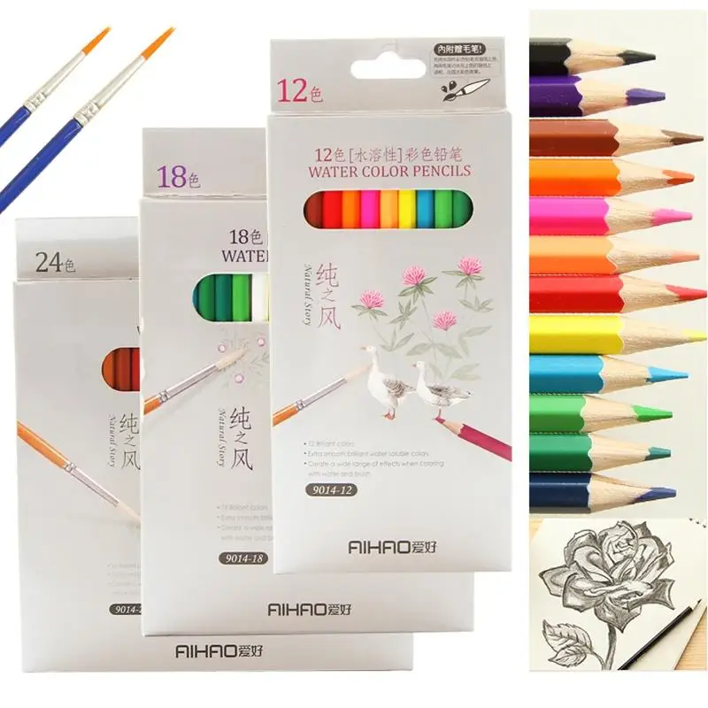 

Colorful Pencils 12 Colors, 18 Colors, 24 Colors, 36 Colors for School Stationery & Office & Student Drawing & Sketch