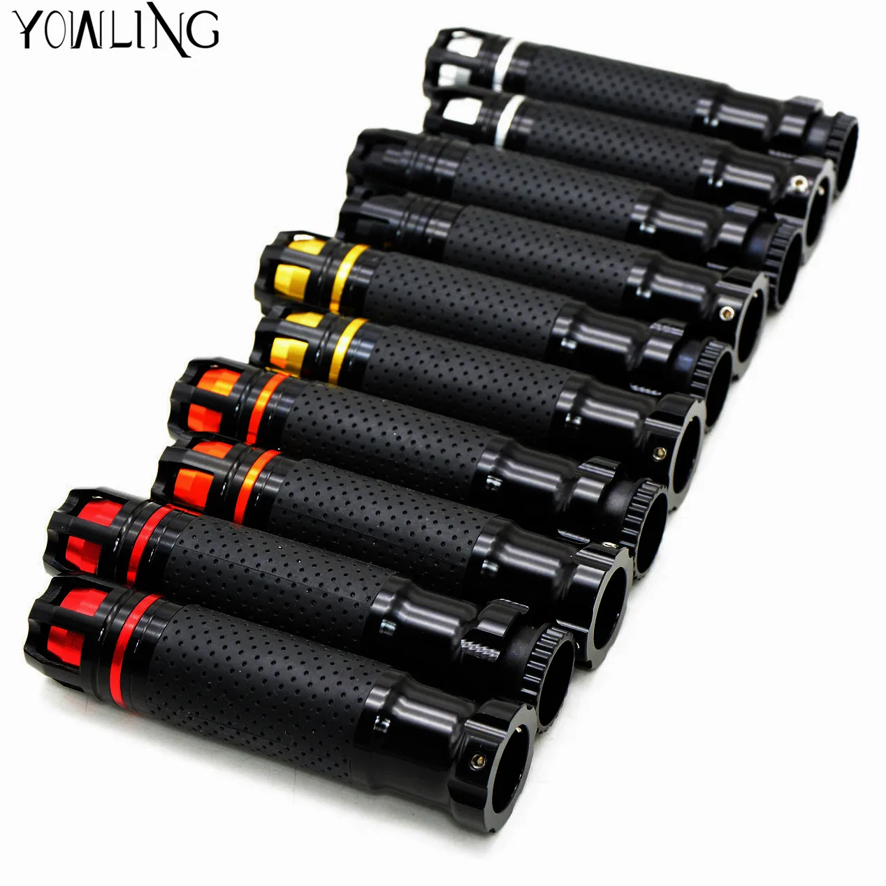 Motorcycle Accessories 7/8" 22mm Universal Motorcycle Handlebar Hand Grips Bar Ends  For Yamaha HONDA KAWASAKI SUZUKI DUCATI