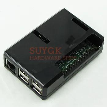 

Black Raspberry PI 3 model B+plus Case Cover Shell Enclosure ABS Plastic Box for Raspberry PI 2,PI3 Model B, PI 3B
