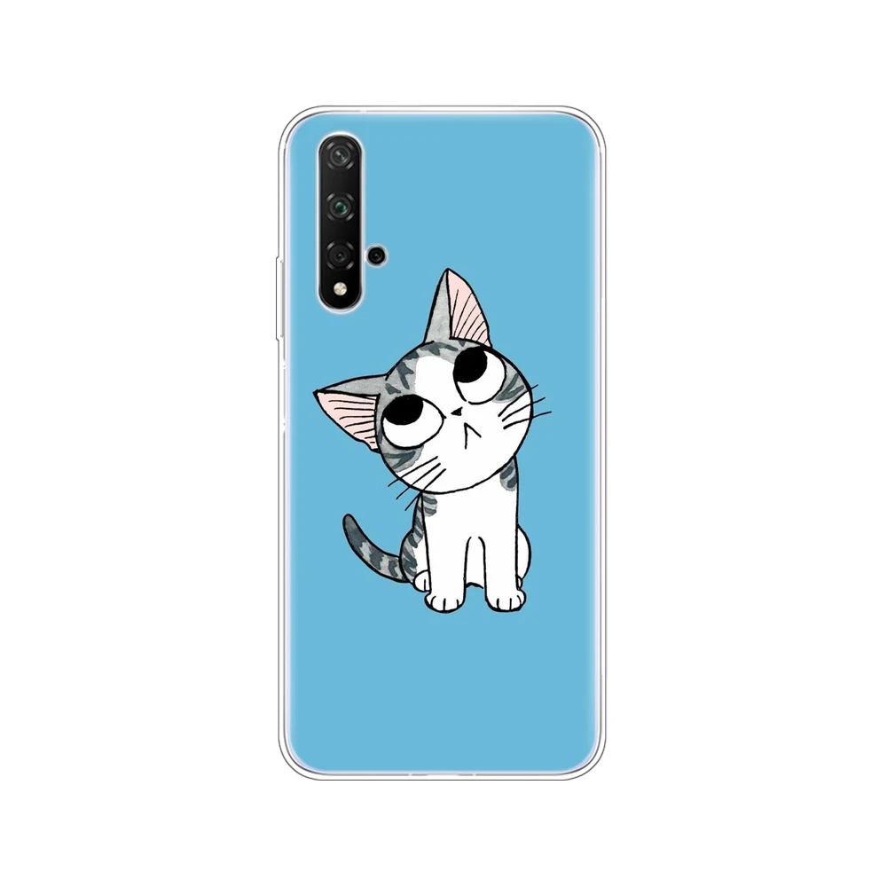 Case On Honor 20 Case Silicon Back Cover Phone Case For Huawei Honor 20 Pro Lite Honor20 YAL-L21 YAL-L41 Luxury Cartoon - Цвет: 11046