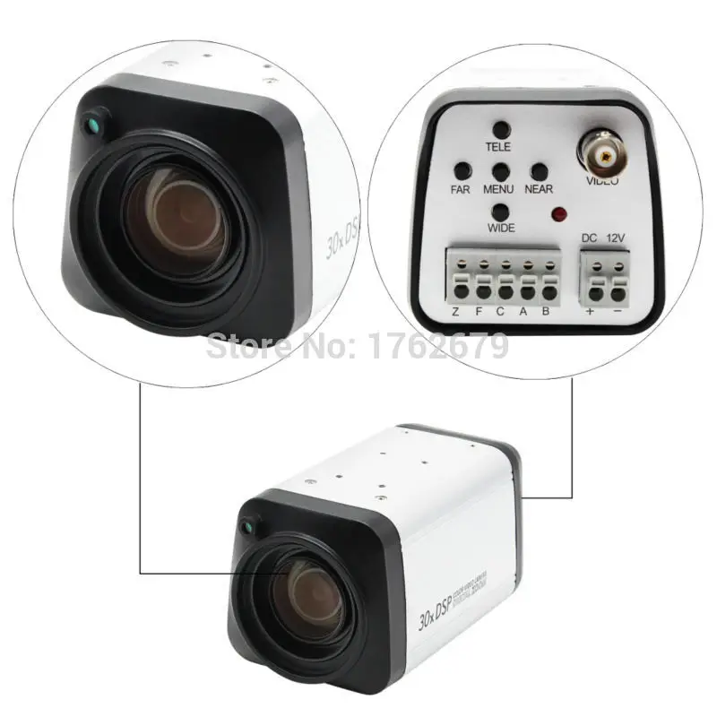 ELP 1080P AHD все в одном камера 30X 3 90 мм zoom lens box WDR Auto IRIS DSP цветная видеокамера Цифровая