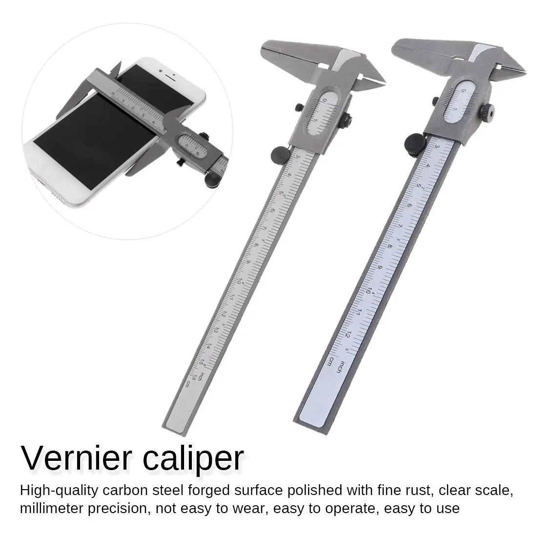 

Measuring Tools 0-120mm / 160mm Stainless Steel High-precision Mini Metal Calipers Gauge Micrometer