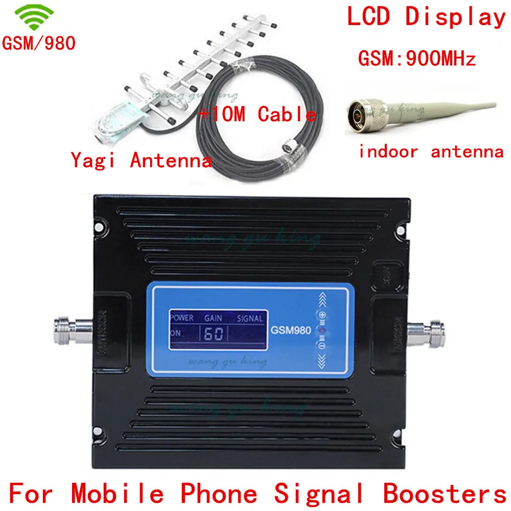 

New LCD Display+13dbi yagi! Gain Control GSM 900mhz Signal Booster,GSM980 cell phone signal booster,GSM Mobile signal repeater