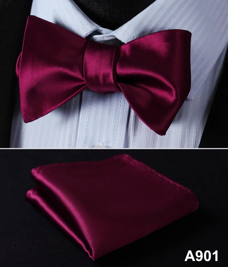  BL21 100%Silk Jacquard Woven Men bow tie Wedding Butterfly Self Bow Tie Pocket Square Handkerchief 