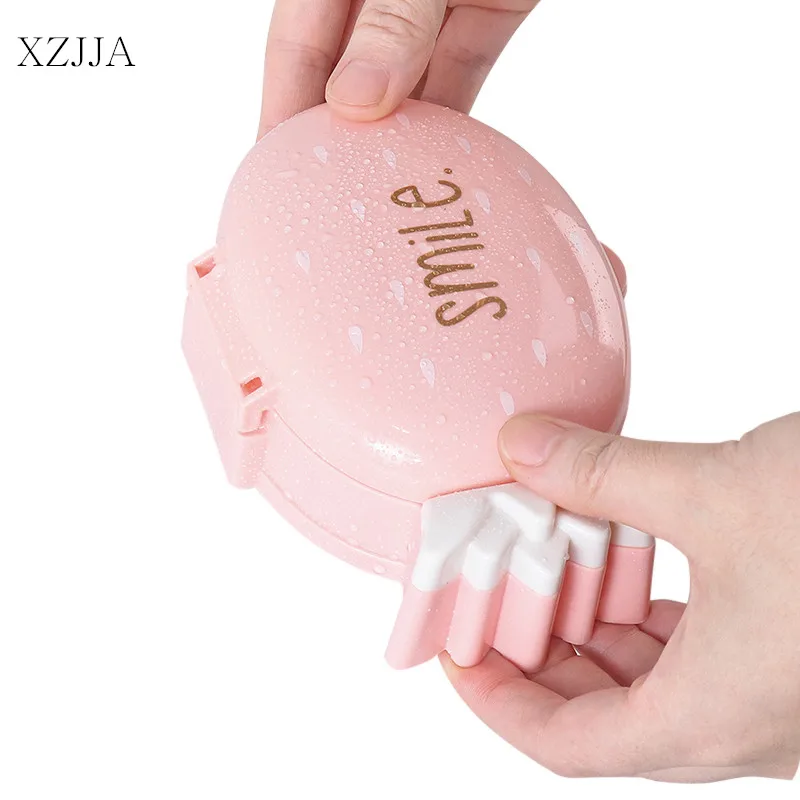 XZJJA Creative Fruit Pineapple Soap Box Portable Travel Soap Container Bathroom Soap Drain Holder Case Bathroom Accessories