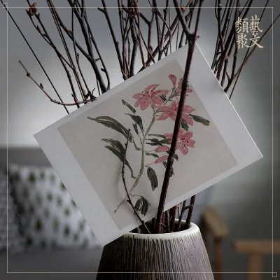 Художественная открытка: Речные цветы птицы рисование от Huang Bin Hong Landscape