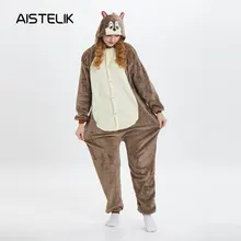 Зимняя обувь для мужчин и женщин; стильная футболка с изображением персонажей видеоигр животных белка цельная Пижама, Фланелевая пижама с капюшоном для взрослых, одежда для сна