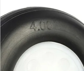 RC Airplane PU wheel with plastic hub 4.0'' (D101.6 x H35 x D5mm)