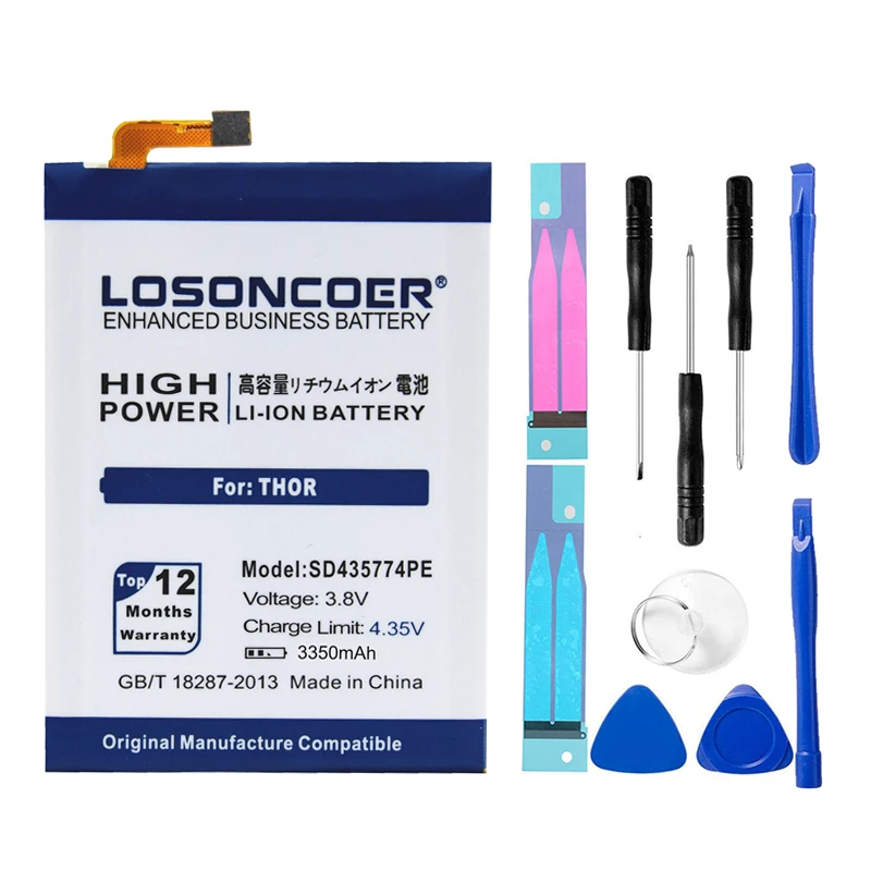 LOSONCOER 3350mAh SD435774PE батарея для Vernee Thor батареи запасные мобильного
