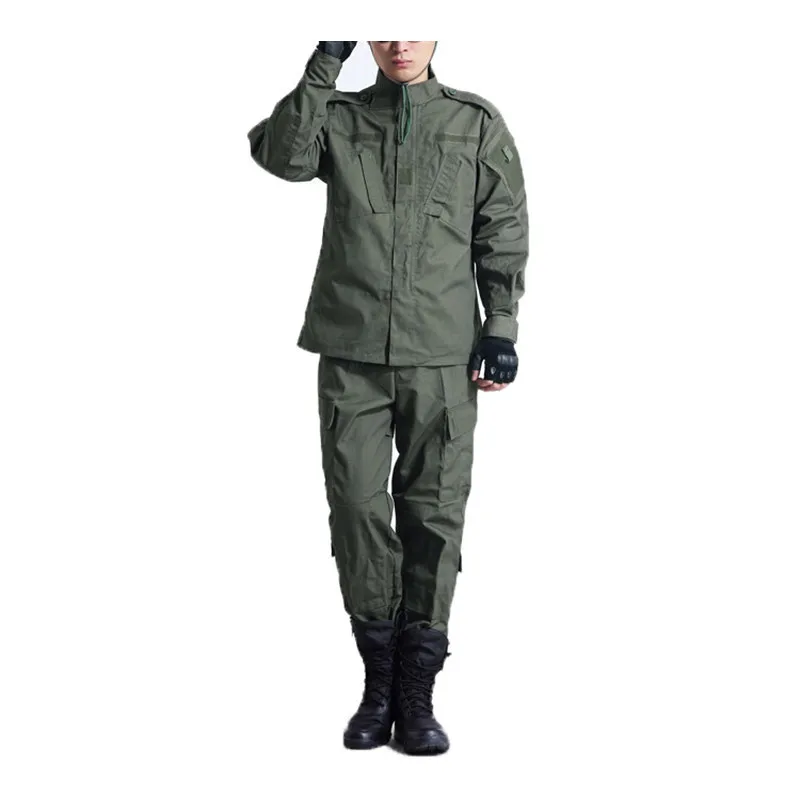Армейская зеленая уличная камуфляжная униформа, Мужская одежда, Тактическая Военная униформа, мужская куртка+ штаны, охотничья одежда