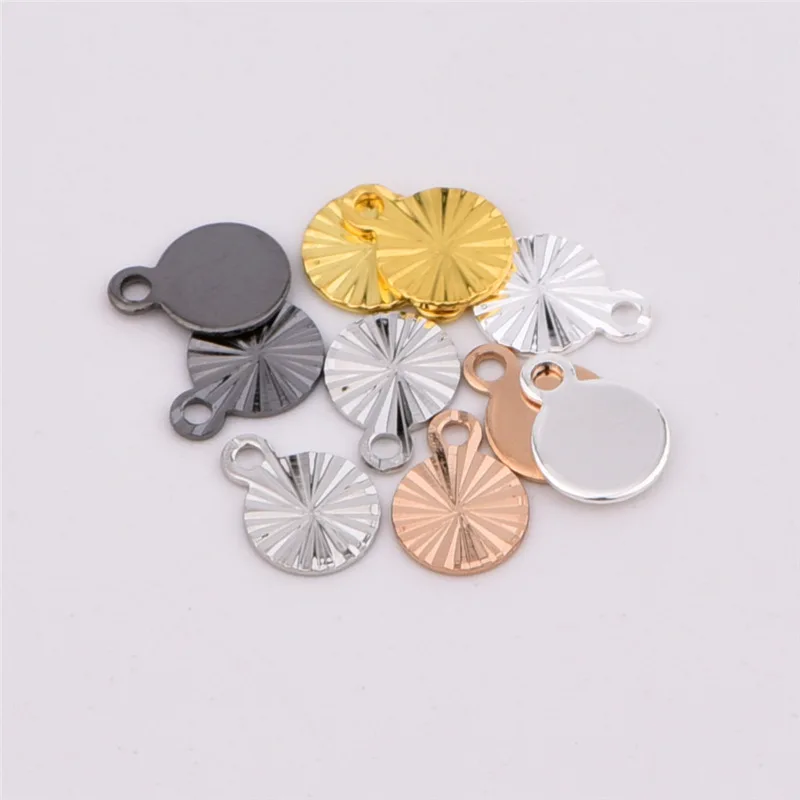 50 шт. 5*6 5 мм из металла DIY прелести покрытием Подвески ювелирных изделий