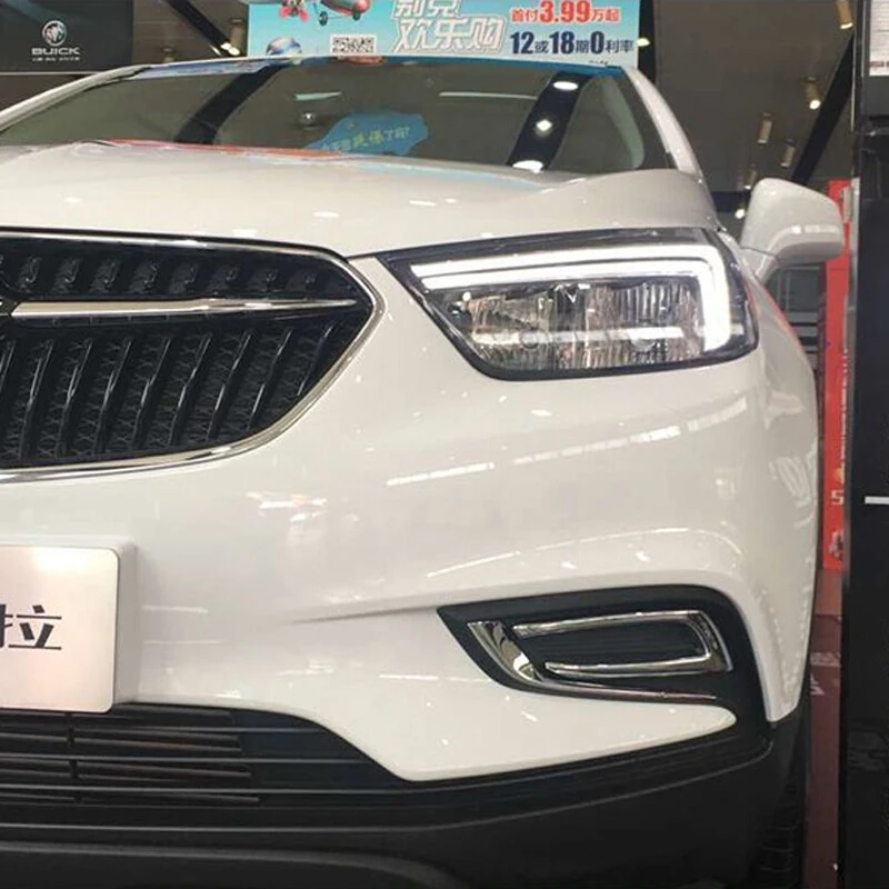 2 шт. хромированные передние противотуманные фары для Opel Mokka Buick Encore 2016 2017 2018