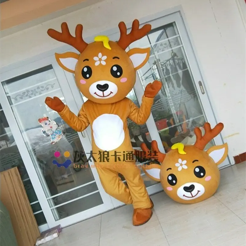 

Deer Mascot Costume Suits Cosplay Party Game Dress Outfits Clothing Advertising Carnival Halloween Xmas Easter Festival Adults