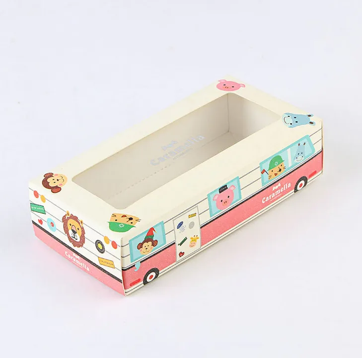 

New design small sliding drawer paper handmade printing soap gift box eyelash packaging box with clear window ---PX10825
