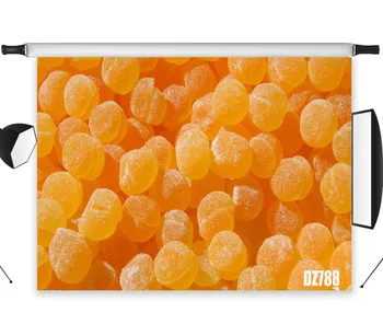 

LB Polyester & Vinyl Yellow Orange Juice Soft Candy Studio Backdrop Photography Children Photo Props Photographic Background