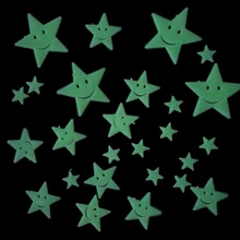 Рождественские подарки, модная настенная одежда, милая улыбка, звезды, светящаяся нашивка, флуоресцентная палочка, мультяшная анимация, Студенческая