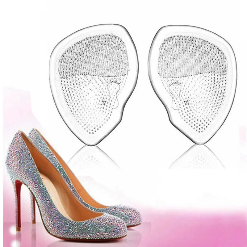 

1 Pair Soff Gel Forefoot Silicone Shoe Pad Insoles Non Slip Elastic Cushion Comfort silicone Orthotic Arch Support Pads