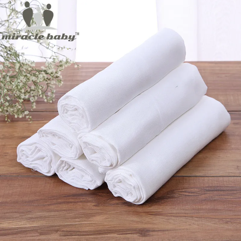 

Muslin Diapers 10 Pieces Baby Nappy Newborn Cotton Reusable Diapers Repeated Use Gauze Cloth Nappies 50*70 cm