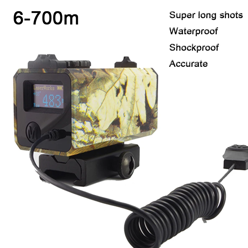 Askco mini 700m механический прицел для охоты лазерный дальномер винтовки mate с