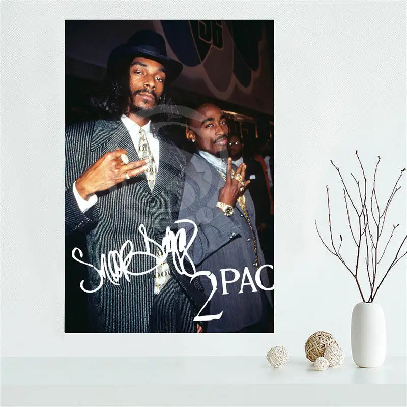 Y530L41 пользовательские snoop dogg 2PAC холст живопись настенный Шелковый плакат ткань печать DIY ткань плакат F#37