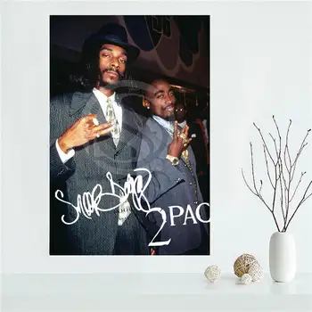 

Y530L41 Custom snoop dogg 2PAC Canvas Painting Wall Silk Poster cloth print DIY Fabric Poster F#37