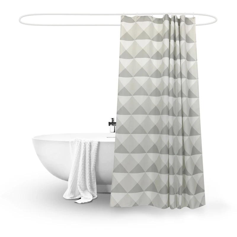 LIANGQI Customized high quality printing shower curtain thick Nordic