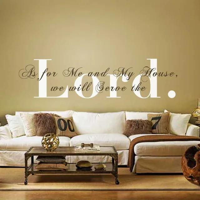 Vinyl Wall Decal As For Me And My House We Will Serve The Lord Vinyl Wall Decal As For Me And My House We Will Serve The Lord