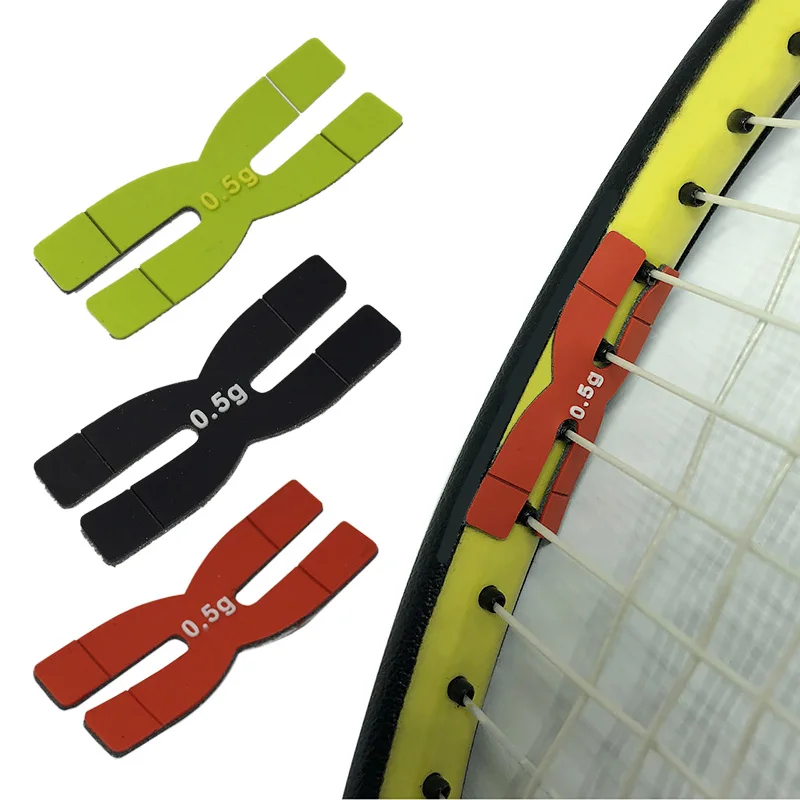 

Wholesale Portable 0.5 g Lightweight Silicone Balance Bar Badminton Tennis Racket H-type Balance Strips Racket Accessories