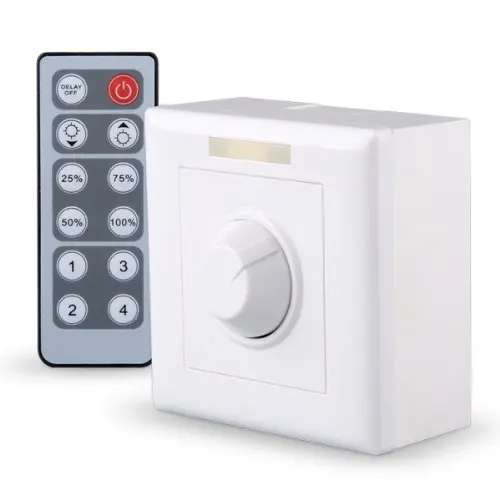 NFLC IR Remote LED Light Lamp Dimmer Control Controller 12 Keys 12V