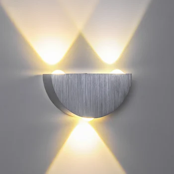 

LED Aluminum Wall Light Porch Light Indoor Wall Lamp 3W 110V 220V Warm Light Sconce Balcony Terrace Decoration Lighting Lamp