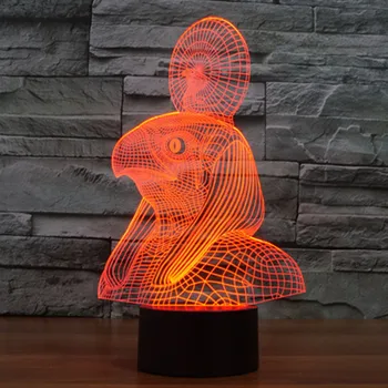 

Cool Pharaoh escort Table Lamp 7 Colors Changing Desk Lamp 3d Lamp Novelty Led Night Lights Led Light DropShip
